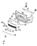 12-17 Fiat 500 Front Fascia Fog Lamp Bezel Left Mopar New Oem. Fixed Price $26.46.