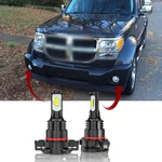 2PCS 5202 PS24W H16 White 6000K Led Fog Lights Bulbs For 2010-2011 Dodge Nitro. Fixed Price $9.99.