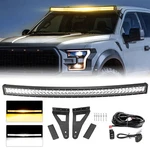 Amber/white Strobe 52'' Led Light Bar Roof Combo Kit For F150 Svt Raptor 2010-16. Fixed Price $165.55.