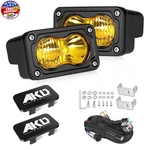 Yellow Led Pods With Wiring Harness & Black Covers 3" 40W Cree Ditch Lights. Fixed Price $85.04.