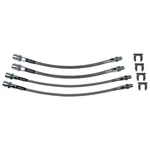 Stainless Braided Hose Kit 4 Wheel Disc Brakes 1963-82 Chevrolet Corvette. Fixed Price $95.00.