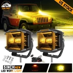 Colight 5" Side Shooter Led Work Lights Bar Pods Fog Lamp Offroad Driving Amber. Fixed Price $148.88.