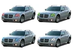 05-07 Dodge Magnum Fusion Color Rbg Headlight & Led Halo Fog Kit W/ Remote. Fixed Price $249.99.