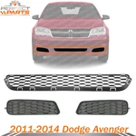 New Front Bumper Grille + Fog Light Cover Trims For 2011-2014 Dodge Avenger. Fixed Price $100.77.