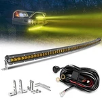 7/14/20/26/32/38/44/50IN Yellow Curved Led Light Bar Fog Off-road For Trucks Suv. Fixed Price $80.83.