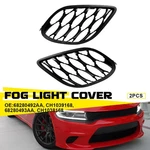 Front Bumper Fog Lights Cover Grille Pair Lh&rh For 2015-2022 Dodge Charger. Fixed Price $19.94.