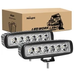 Nilight Led Bar 2PCS 18W 6INCH Flood Pods Offroad Work. Fixed Price $25.39.