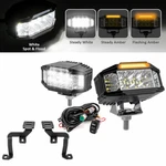 3.5" Led Ditch Light Kit W/ Amber Drl & Strobe Ford F150/RAPTOR 2021-2024. Fixed Price $84.71.