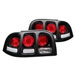 Ford Mustang 94-98 Anzo Driver & Passenger Side Black/red Euro Tail Lights. Fixed Price $144.16.
