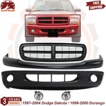 Front Bumper Assembly & Grille / Fog Light Pair For 1997-2004 Dodge Dakota. Fixed Price $393.95.