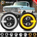 7"INCH Led Headlights C-shape Halo Ford F-100 F-250 Pickup 1953-1977 Mustang. Fixed Price $80.84.