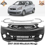 Front Bumper Cover Primed & Grille Assembly Kit For 2017-2020 Mitsubishi Mirage. Fixed Price $789.00.