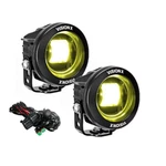 Pair Of 3.7" Round Mini Cannons Sae J583 Fog Beam Pattern W/ Harness. Fixed Price $429.41.