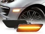 Plug&play Euro Smoke Led Front Bumper Side Marker Light For 14-18 Porsche Macan. Fixed Price $24.95.