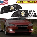 Pair Fog Lights For Mitsubishi Lancer 2009-2015 Harness Switch Kit Front Bumper. Fixed Price $41.95.