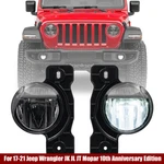 2X Led Fog Lamp For 17-21 Jeep Wrangler Jk Jl Jt Mopar 10TH Anniversary Edition. Fixed Price $76.53.