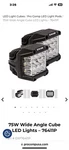 Pro Comp Led Cube Lights S15-W 3.8" Wide Angle Kit 76411P Truck 4X4 Off-road. Fixed Price $149.00.
