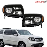 Left+right Halogen For Honda Pilot 2012-2015 Headlights Assembly Black Housing. Fixed Price $90.09.