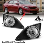 2009-2010 Fog Lights For Toyota Corolla Clear Lens Driving Lamps W/wiring Kit Lr. Fixed Price $39.99.
