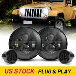 2007-2018 For Jeep Wrangler Jk Combo 7'' Round Led Headlights Turn Signal. Fixed Price $68.99.