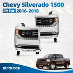 For 2016 2017 2018 Chevy Silverado 1500 Full Led Headlights Chrome Pair Lh+rh. Fixed Price $292.99.