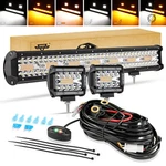 Auxbeam 20" 4" Strobe Led Work Light Bar Pods Offroad Driving For Jeep 4WD Atv. Fixed Price $99.99.