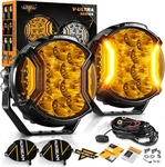 Auxbeam 5" Amber Side Shooter Led Pods Driving Work Lights Drl For Jeep Off-road. Fixed Price $195.49.