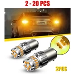 2-20 Auxito 1156 7506 Led Reverse Brake Turn Signal Light Bulbs Amber Error Free. Fixed Price $127.40.