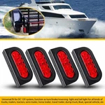 Auxito 6" Red Oval Light Mounting Bracket Truck Trailer Brake Stop Tail Lamp Epu. Fixed Price $46.54.