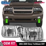 2002-2009 Fog Lights Clear For Chevy Trailblazer Factory Driving Bumper Lamps. Fixed Price $27.99.