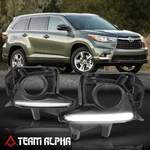Fits 2014-2016 Toyota Highlander Led Drl Fog Light Driving Lamp Bezel W/harness. Fixed Price $42.18.