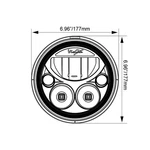 7" Vx Series Led Headlight Kit - Chrome White Halo. Fixed Price $849.99.