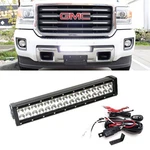 96W Led Light Bar W/ Lower Bumper Bracket, Wiring For 15-UP Gmc Sierra 2500 3500. Fixed Price $124.09.