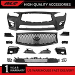 Front Bumper Cover/bracket/grille/fog Light Kit For Infiniti Q50 Sport 2014-2017. Fixed Price $449.99.