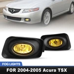 For 2004-2005 Acura Tsx Fog Lights W/WIRING+SWITCH+BEZELS+2*BULBS Kit Yellow Len. Fixed Price $45.15.
