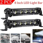 2PCS 8INCH Led Work Light Bar Single Row Spot Flood Offroad Driving Atv 4WD Suv. Fixed Price $19.99.