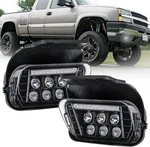 Drfg Led Fog Lights With Drl Compatible For Chevy Light, White. Fixed Price $137.98.
