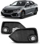 Fit 2017-2019 Honda Civic Hatchback Si Led Fog Lights Assembly Wiring Switch Kit. Fixed Price $89.99.