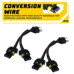 2PCS Wire Conversion To H6054 9006 9005 Two Harness Headlight Beam Bulb Adapter. Fixed Price $13.49.