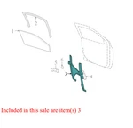2009-2011 Jeep Compass Driver Fl Window Regulator Used 05074821AA Oem. Fixed Price $89.99.