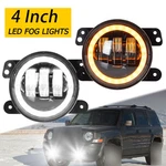 Pair 4" Bumper Led Halo Fog Lights White+yellow Fit For Chrysler 300 05-2010. Fixed Price $37.99.