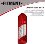 Hecasa Rh Tail Light Assembly Compatible With 2015-2024 Ford Transit 150 250.... Fixed Price $49.99.