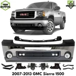 Front Bumper Face Bar Chrome & Brackets Kit For 2007-2013 Gmc Sierra 1500. Fixed Price $845.00.