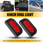 Auxito 6" Red Oval Light W/ Mounting Bracket 2PCS Waterproof Trailer Eoa. Fixed Price $29.99.