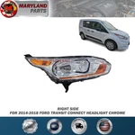 2014-2018 Ford Transit Connect Right Headlight Assembly Chrome Passenger. Fixed Price $143.24.