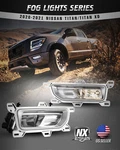 For 2020-2025 Nissan Titan Clear Fog Lights Replacement W/chrome Bezels+wirings. Fixed Price $89.99.