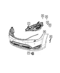 Genuine Mopar Front Fog Lamp 68425774AA. Fixed Price $215.60.