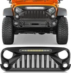 Nilight Front Bumper Grill Cover For 2007-2018 Wrangler Jk/jku With Led. Fixed Price $149.99.