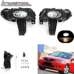 Clear Lens Fog Lights Kit For 2004-06 Mazda 3 Sedan 4DR Bezel Switch Wires Bulbs. Fixed Price $47.99.