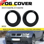 Front Fog Light Lamp Bezels Cover Trim Grill Set Of 2 For Bmw X3 E83 Lci 07-10. Fixed Price $13.29.